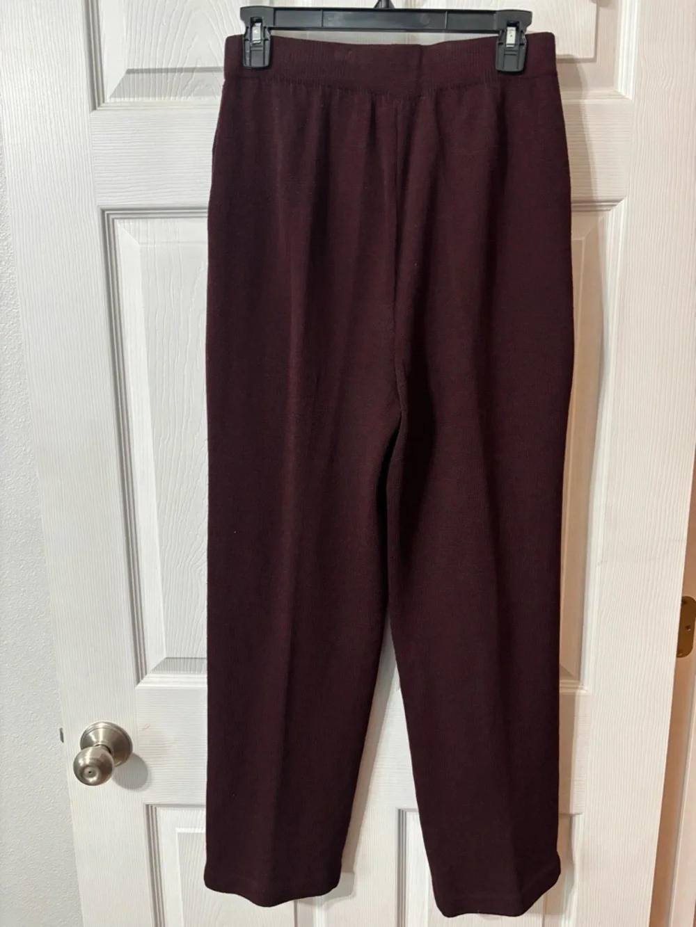 ST.JOHN Collection by Marie Gray Women's Mahogany Gold Knit Pant Suit Sz 6 Wool